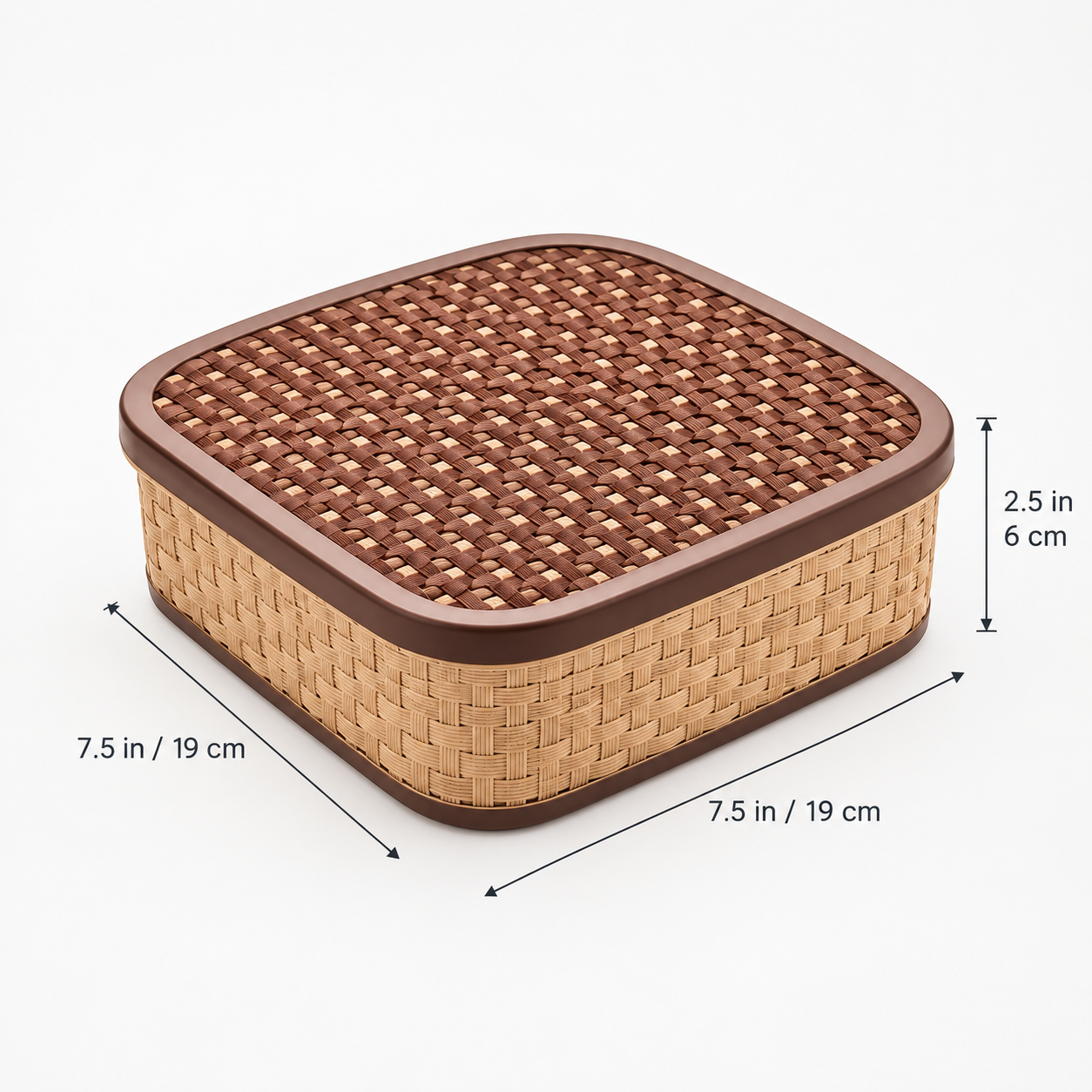 Multipurpose 7-Section Plastic Masala Box with Airtight Lid – Compact Kitchen Spice Organizer